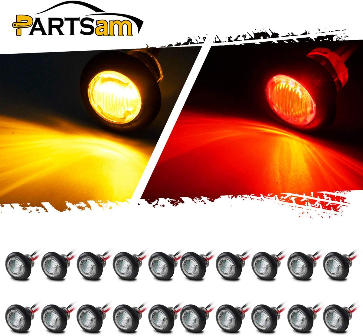 正方形防水 LED 作業灯、ホットセール LED サイド ライト、12 V LED サイド マーカー ライト、トラック用 LED サイド マーカー ライト、3/4 インチ LED サイド マーカー ライト