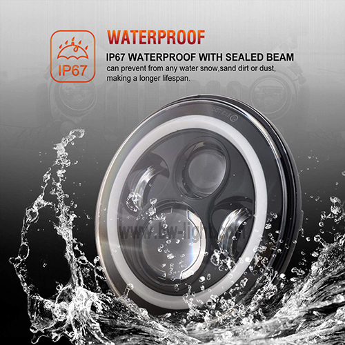 長方形60W*2トレーラーの作業ライトをLEDしました