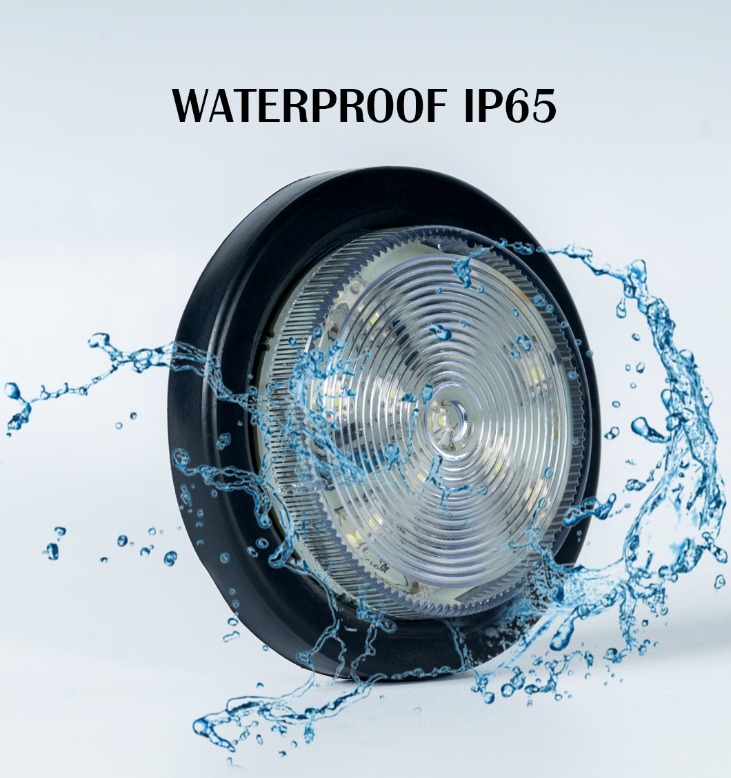 中国メーカーのサイドマーカーライトからの防水ラウンドトレーラーLEDクリアランスサイドマーカーライト