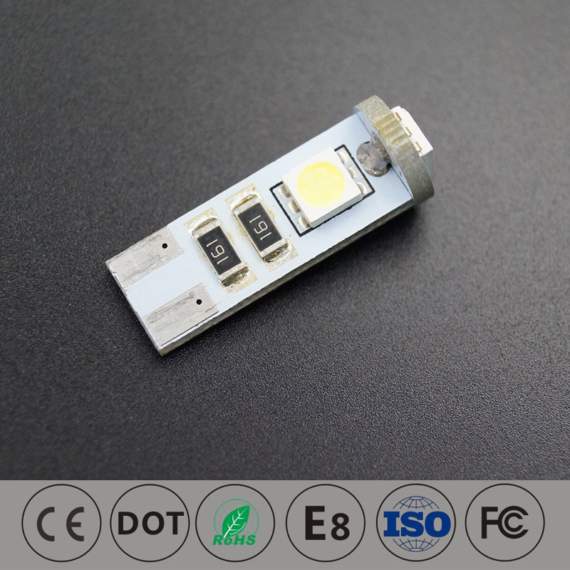 USBウェッジLED T10車のインテリア電球