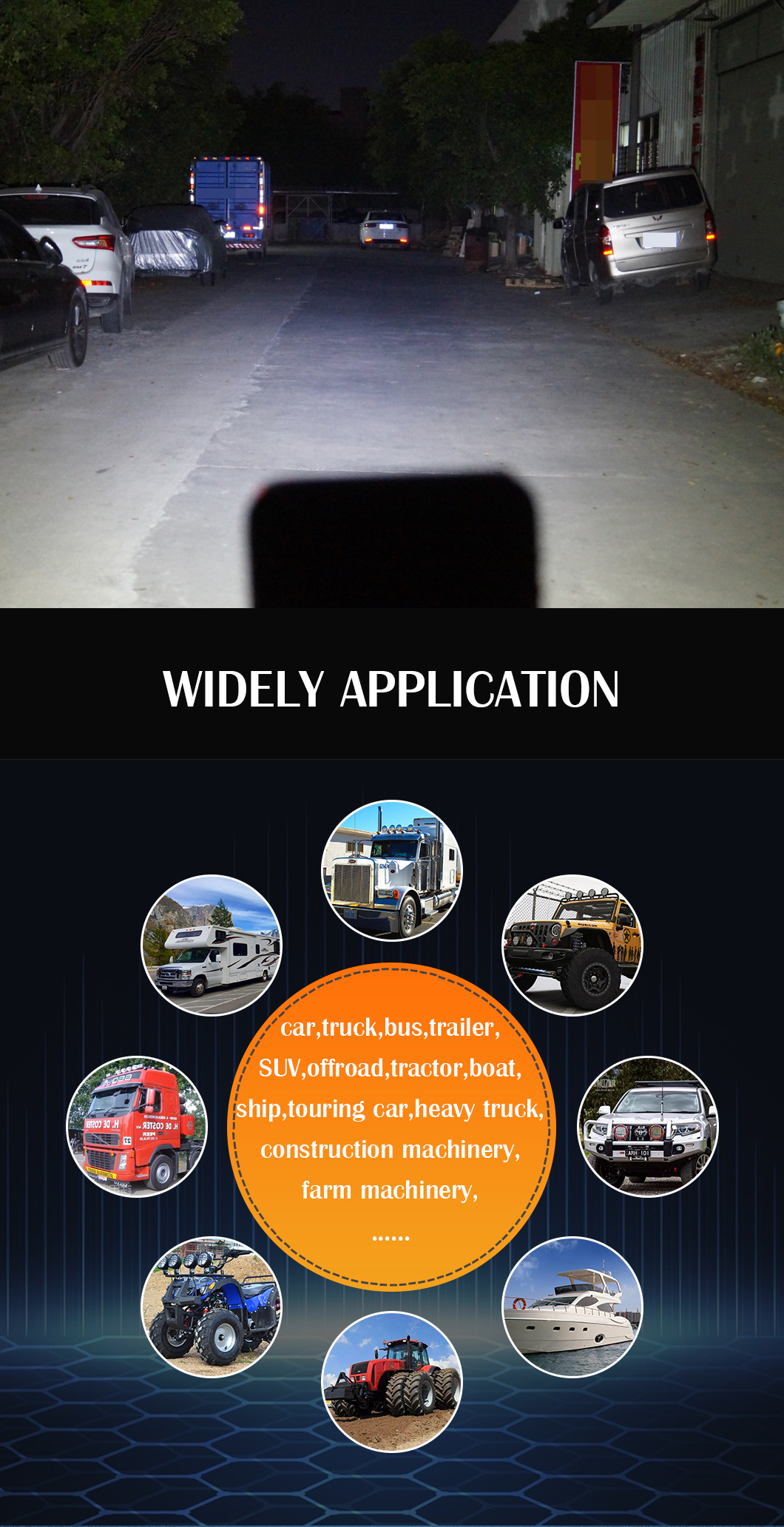 自動車48W*2トラック用の正方形のワークライトLED