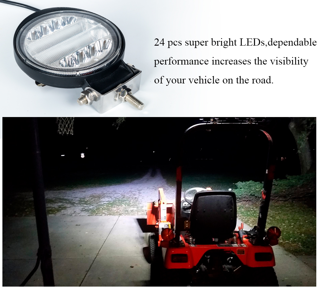 4インチLEDワークライト72W 4「インチラウンドLEDワークライト中国メーカーから