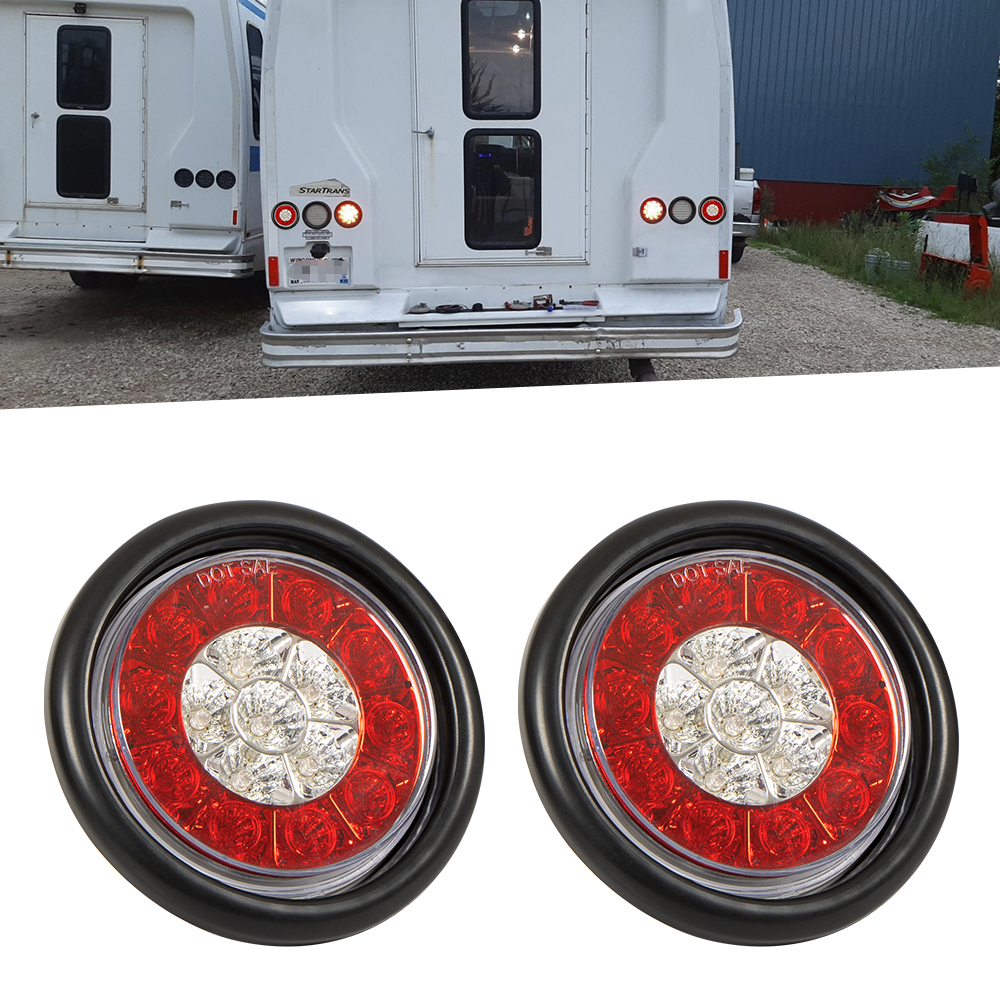 4インチラウンド3機能LEDテールライトの防水