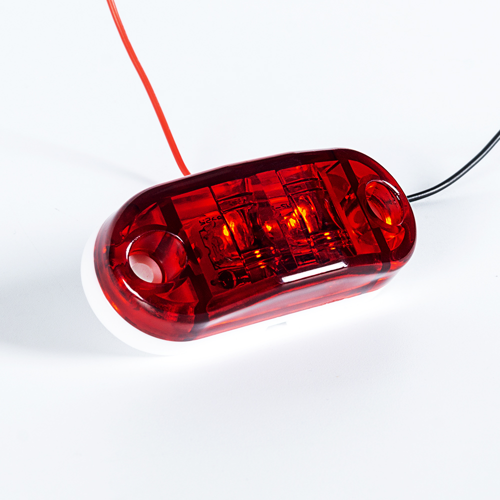 3インチの赤いH字型LEDサイドマーカーライト