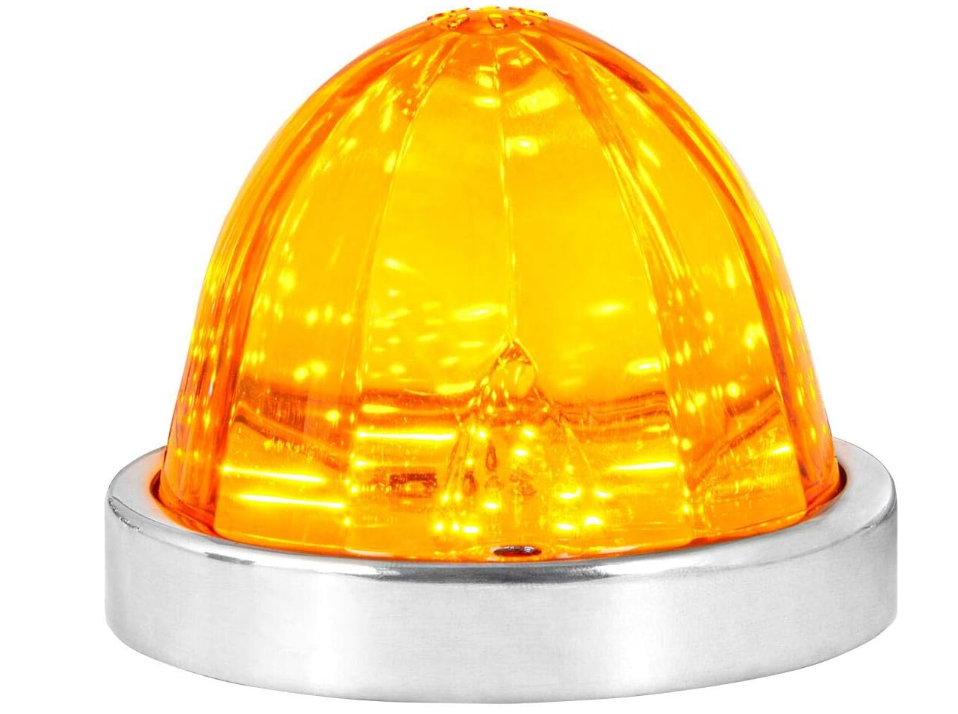 セミトラックの屋根マーカーのための導かれたスイカライトライトガラスシェル