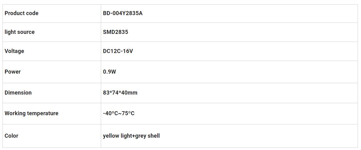 Dodge Rerview Mirror Lights BD-004Y2835A