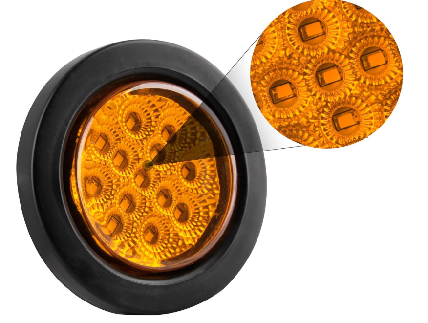 2.5インチ ラウンド LED サイド マーカー ライト ラウンド トレーラー トラック ライト
