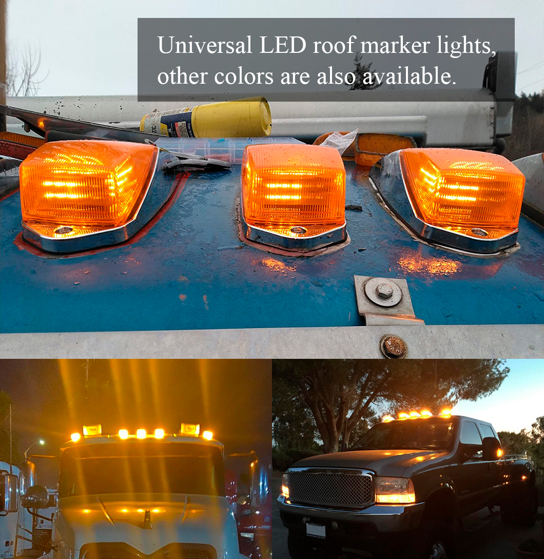 クロムベースを備えたトップルーフランニングライト。