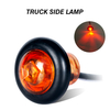 トラック用の丸い琥珀色のLEDサイドマーカーライト