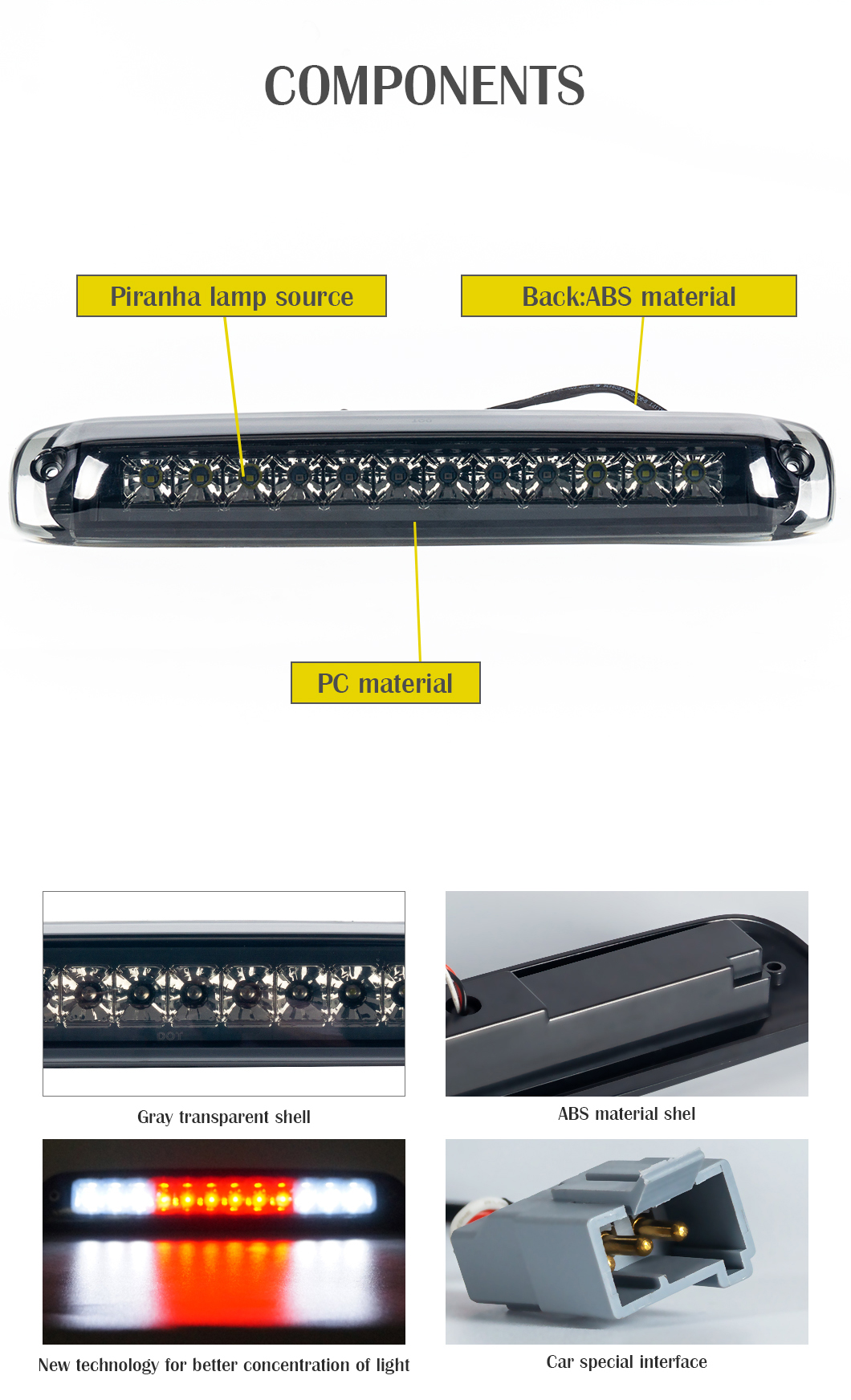 1996 F250 350 450ハイマウントサードブレーキライトGX-012WR05SY