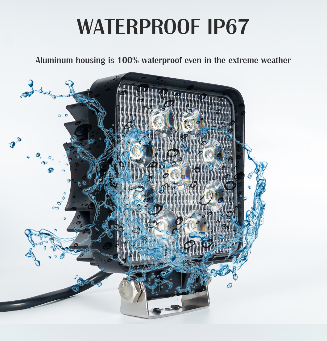 自動車48W*2トラック用の正方形のワークライトLED