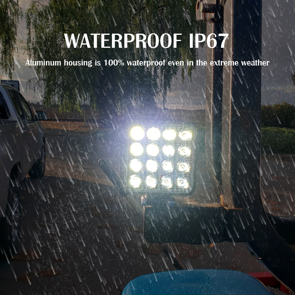 卸売48WスクエアLEDワークライトバー 