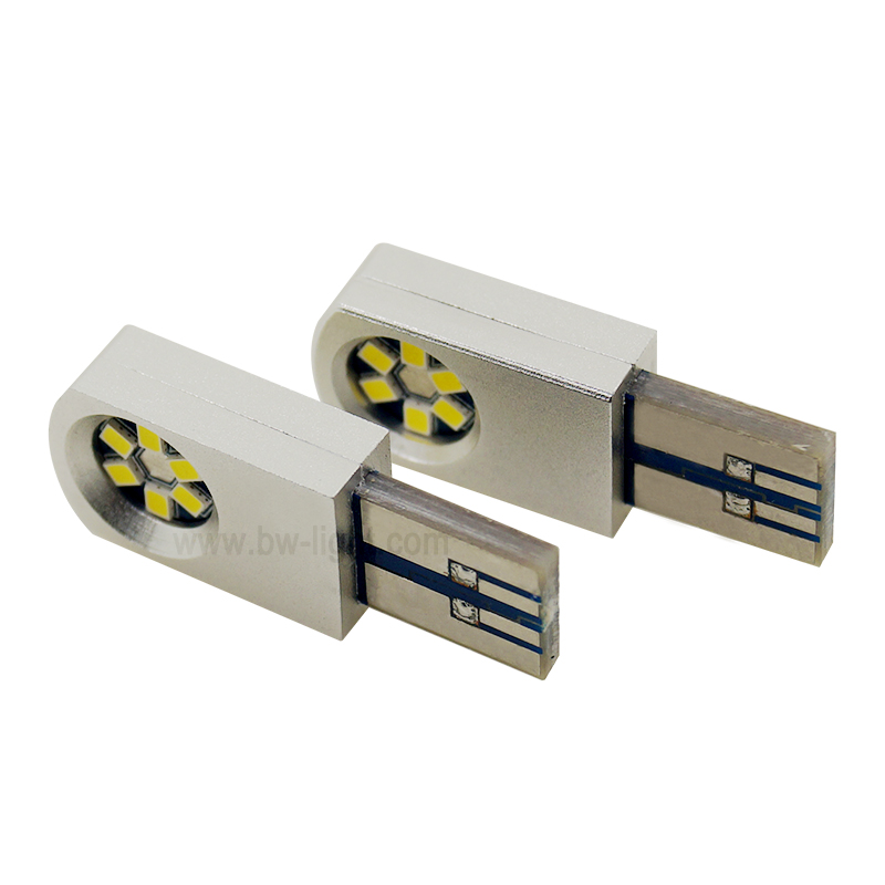 T10グレーカラーCanbus自動LEDライトランプ 