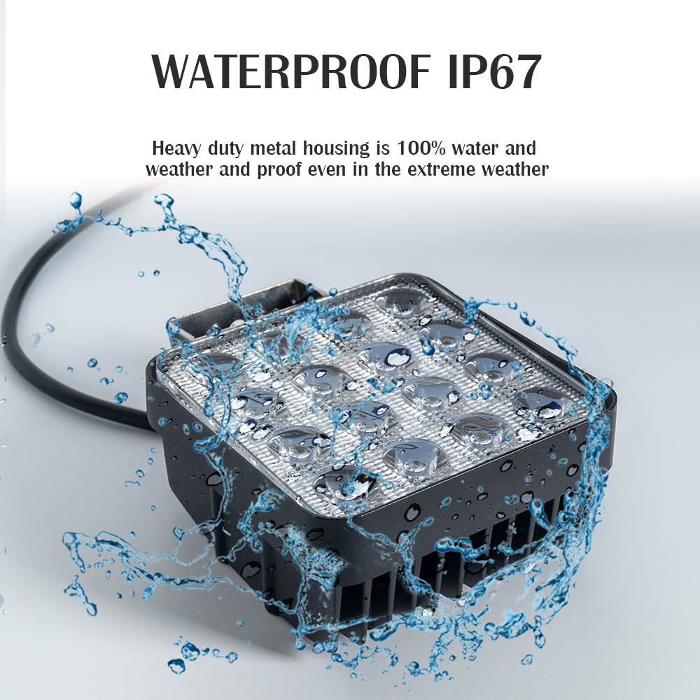 卸売48WスクエアLEDワークライトバー 