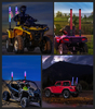 LED ホイップライト リモート & APP コントロール付き ATV 用追跡パターン
