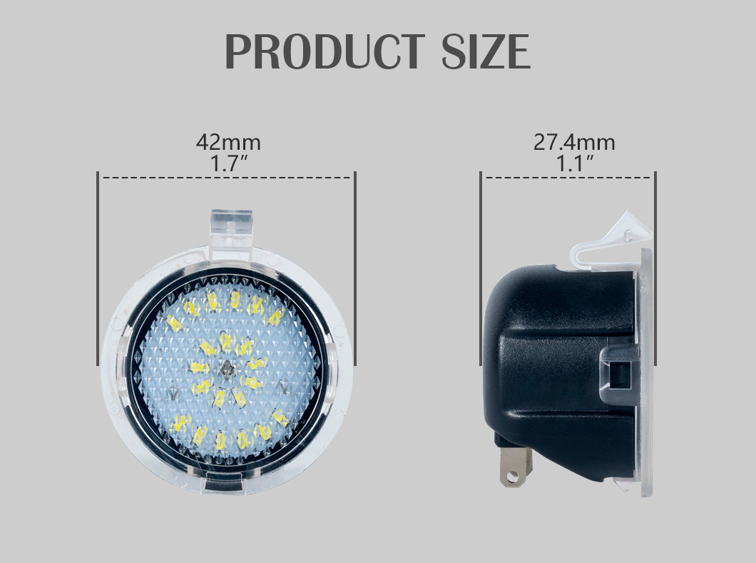 白色LEDミラーバックビューライト、水たまりLEDミラーバックビューライト、トヨタLEDサイドミラー水たまりバックビューライト、タンドラLEDサイドミラー水たまりバックビューライト、セコイアLEDサイドミラーバックビューライト