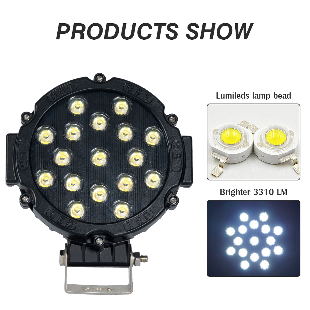 27 ワット LED ワークライト、防水 LED ワークライト、ホットセール防水 LED ワークライト、LED トラクター薄暗いライト防水、ホットセール防水 LED トラクター ライト