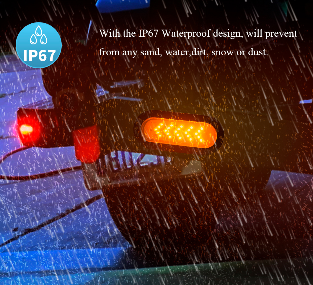 6インチLEDテールライト6インチ楕円形の矢印ターンシグナルLEDテールライト