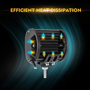 LED 4インチの正方形120W作業ライト 