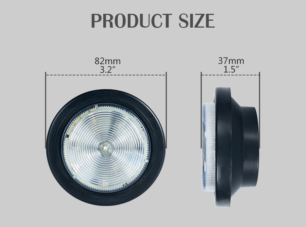 防水LEDクリアランスサイドマーカーライト、ラウンドLEDクリアランスサイドマーカーライト、トレーラーLEDクリアランスサイドマーカーライト、防水ラウンドLEDクリアランスサイドマーカーライト、防水トレーラーLEDクリアランスサイドマーカーライト