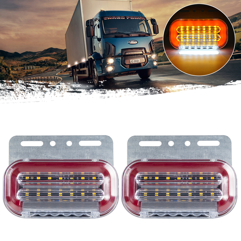 24Vレッド3 in 1機能LEDブレーキマーカーランニングライト